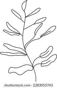 hand drawn flower, illustration of a tree, illustration of a flower, minimalist botanic icon, logo, design, vector illustration, one line drawing