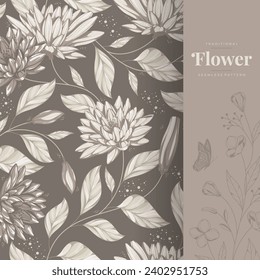 hand drawn flower pattern 8