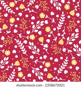 hand drawn flower pattern illustration - Powered by Shutterstock - Get 15% off with code: PIKWIZARD15
