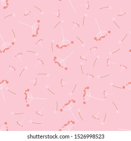 hand drawn flower seamless pattern. Can use for print, template, fabric, presentation, textile, banner, poster, wallpaper