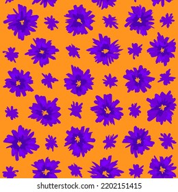 Hand Drawn Flower Seamless Pattern