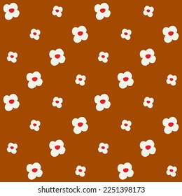Hand Drawn Flower Seamless Pattern