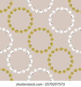 hand drawn flower seamless pattern