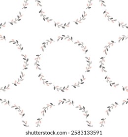 hand drawn flower seamless pattern