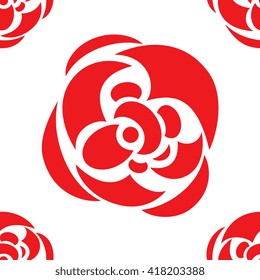 Hand drawn flower seamless pattern. Floral stylish color background. Vector modern repeating texture