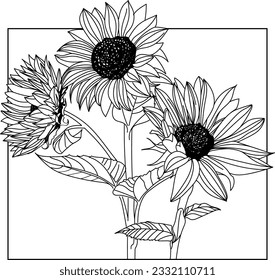 hand drawn flower Vector design for t-shirt graphics, banner, fashion prints, slogan tees, stickers, flyer, posters and other creative uses	
