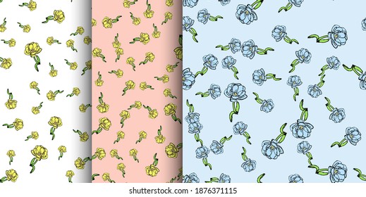 Hand drawn flower. Vector Illustration EPS10