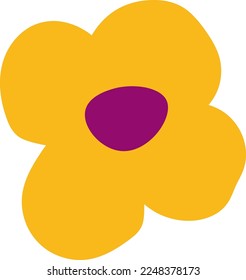 Ilustración del vector de flor dibujado a mano