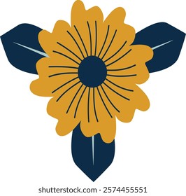 Hand Drawn Flower Vector Illustration