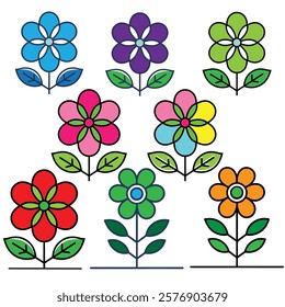 Hand Drawn Flower Wedding ornaments vectors Art, icons 