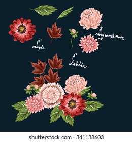 hand drawn flowers 