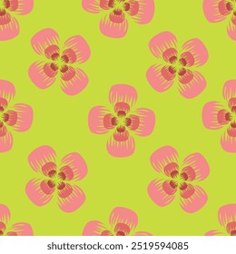 Hand Drawn Flowers background print for textile. The drawn flowers beautiful illustration for the fabric. Design ornament pattern seamless.
