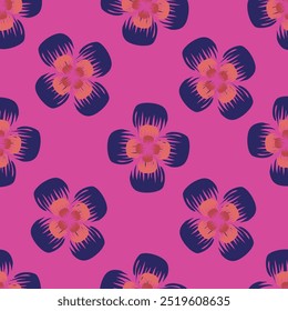 Hand Drawn Flowers background print for textile. The drawn flowers beautiful illustration for the fabric. Design ornament pattern seamless.