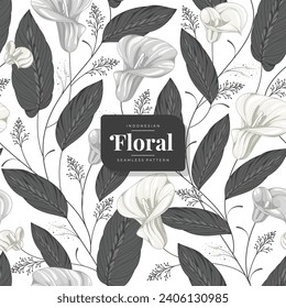 hand drawn flowers floral pattern 18 