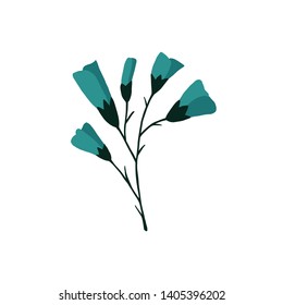 Hand drawn flowers illustration. Vector illustration can be used for fabrics, wallpaper, web, invitation, card.