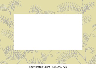 Hand drawn flowers and plants teamplate horizontal cards. Handwritten abstract text wallpaper. Imitation of a abstract vintage lettering. Botany, vintage flowers