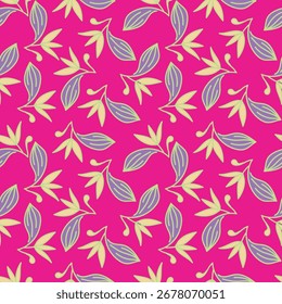 Hand drawn flowers. Seamless background with abstract cute flowers. Vector design ornament for paper; cover; fabric; interior decor; textile; fabric; wallpaper; surface design; label; packaging
