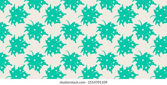 Hand drawn flowers seamless pattern. Soft pastel background in minimalist for backgrounds products, wallpapers, textile, and fashion design.