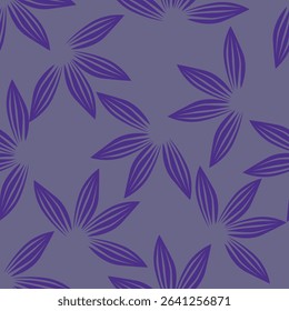 Hand drawn flowers seamless pattern