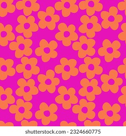 Hand drawn flowers, seamless patterns with floral for fabric, textiles, clothing, wrapping paper, cover, banner, interior decor, abstract backgrounds.