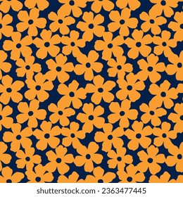 Hand drawn flowers, seamless patterns with floral for fabric, textiles, clothing, wrapping paper, cover, banner, home decor, abstract backgrounds.