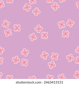Hand drawn flowers, seamless patterns with floral for fabric, textiles, clothing, wrapping paper, cover, banner, interior decor, abstract backgrounds.