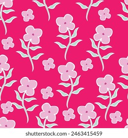 Flores dibujadas a mano, patrones sin costuras con flores para tela, textiles, ropa, papel de embalaje, cubierta, Anuncio, decoración interior, fondos abstractos.