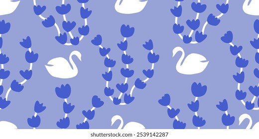 Hand drawn flowers seamless patterns  ornate spring bohemian for fabric, textiles, clothing, wrapping paper, cover, banner, interior decor, abstract backgrounds.