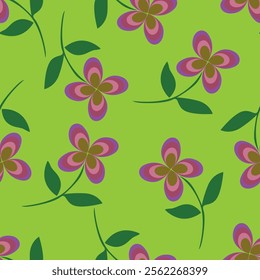 Hand drawn flowers, seamless patterns with floral for fabric, textiles, clothing, wrapping paper, cover, banner, interior decor, abstract backgrounds.