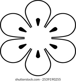 Flores dibujadas a mano en estilo de garabato simple