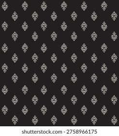 Hand drawn flowers and small cute hearts , seamless pattern .Vector illustration.Vector illustration. Seamless pattern of delicate small pink flowers on a white background. Ditsy floral pattern, field of flowers, print for fabric, textile, wallpaper, print for kids, dress