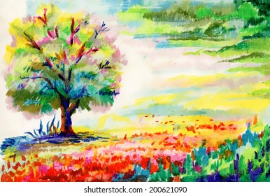 Landscape Colored Pencils High Res Stock Images Shutterstock