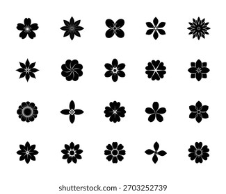 Projeto de vetor de flores desenhadas à mão
