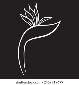 Handgezeichnete Blumen. Vektorillustration