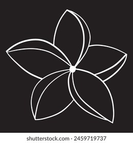 flores dibujadas a mano. Ilustración vectorial