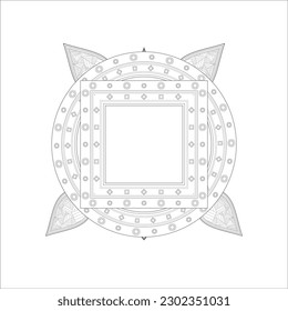 Hand drawn flowers in zentangle style for t-shirt design or tattoo and coloring book