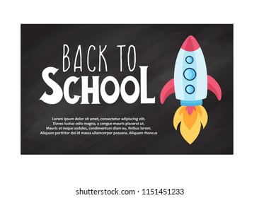 Hand drawn flyers template for school products. Doodle back to school background. Printed materials for brochures, folder, flyers, banners, leaflet.