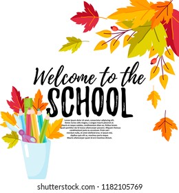 Hand drawn flyers template for school products
