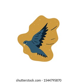 hand drawn flying pigeon vector illustration. Creative animal texture for fabric, wrapping, textile, wallpaper, apparel.