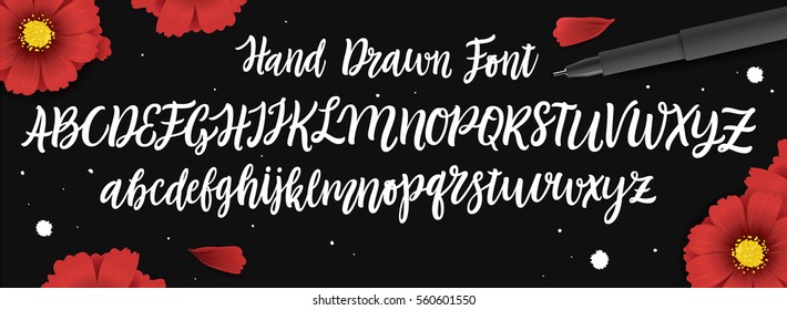 Hand Drawn Font.