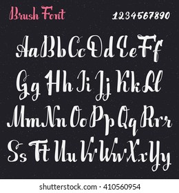 Vector Handwritten Gothic Font Unique Lettering Stock Vector (Royalty ...