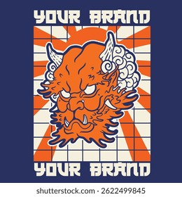 Hand Drawn Foo Dog Illustration Stock Vector	
