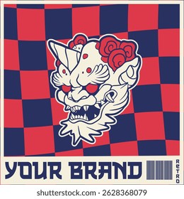 Hand Drawn Foo Dog Illustration Stock Vector	
