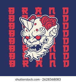 Hand Drawn Foo Dog Illustration Stock Vector	
