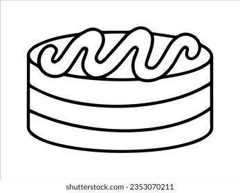 Hand drawn Food Cake Illustration