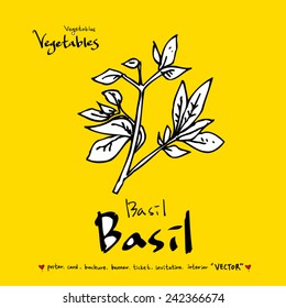 Hand drawn food ingredients / food menu illustrations