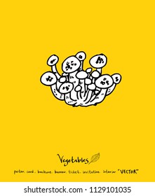 Hand drawn food ingredients - vegetable and fruit illustrations - vector
