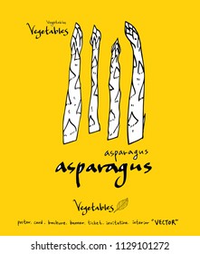 Hand drawn food ingredients - vegetable and fruit illustrations - vector
