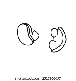 hand drawn foot character design element stock