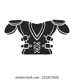 Hand drawn Football armor vector illustration